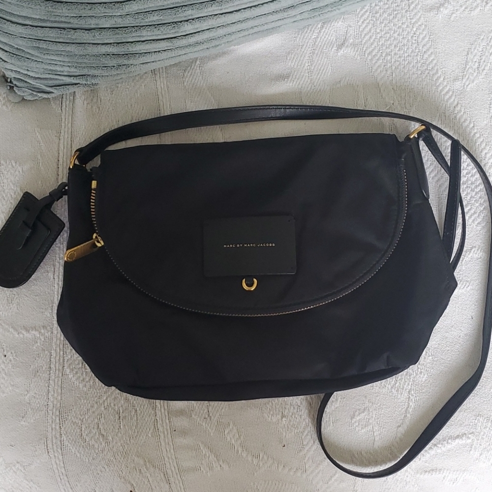 Marc by Marc Jacob's black canvas crossbody